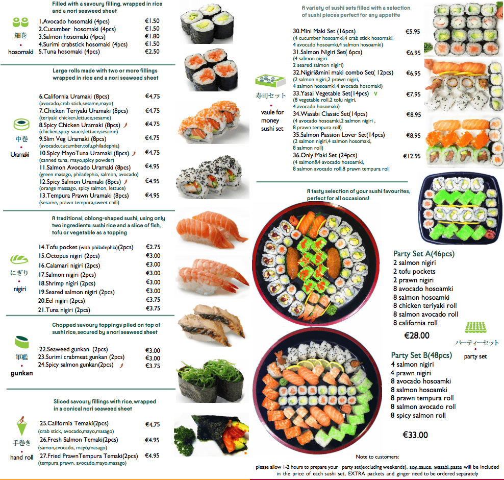 wasabi menu sliema malta