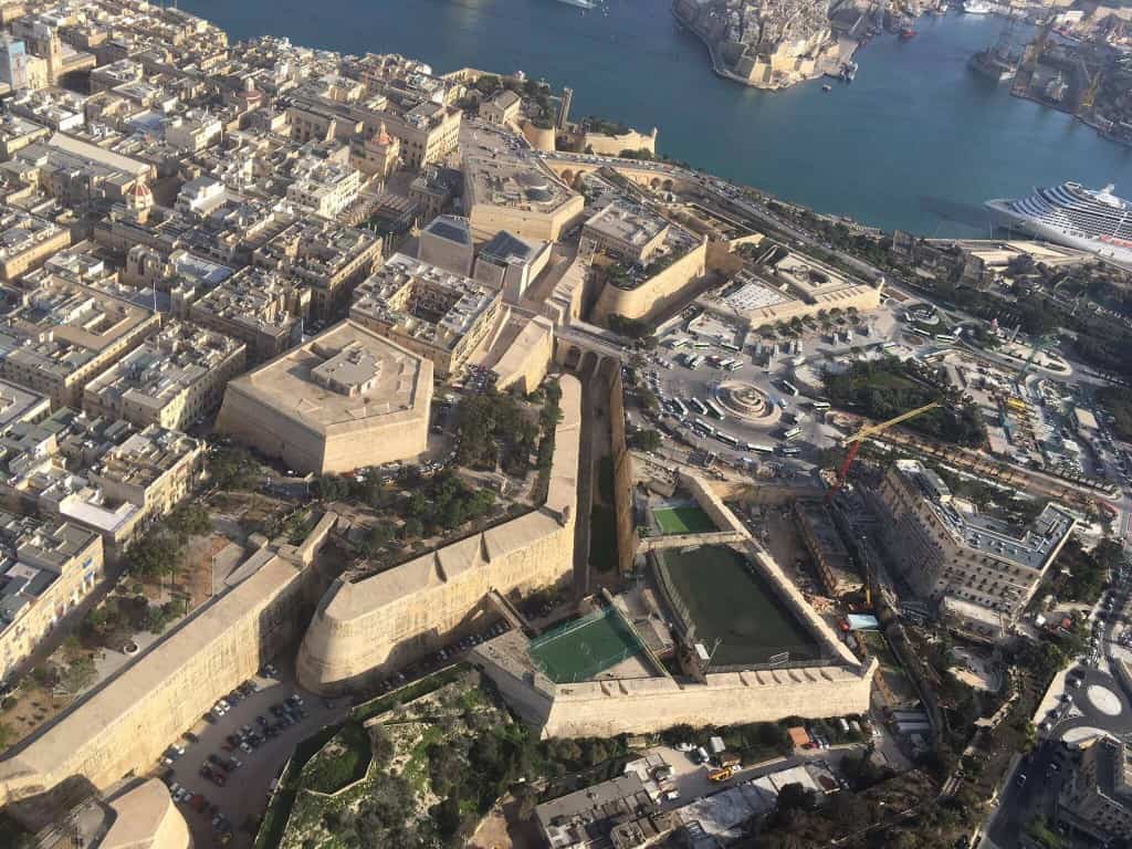 aerial shot malta